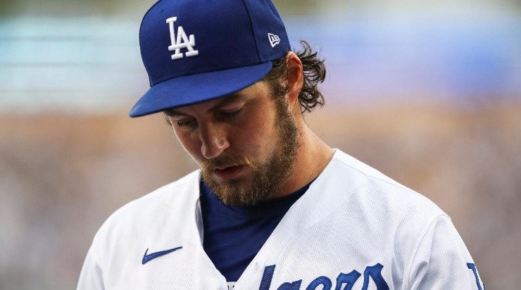 Trevor Bauer #27 of the Los Angeles Dodgers (Photo by Meg Oliphant/Getty Images)