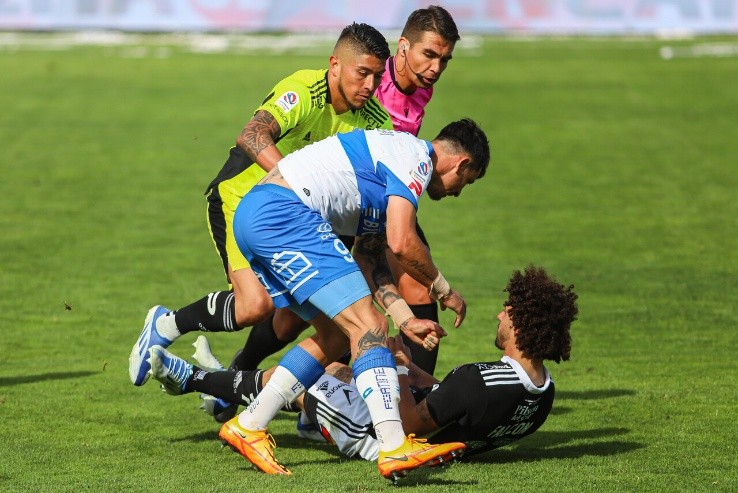 Zampedri fue expulsado ante Colo Colo | Foto: Agencia Uno 