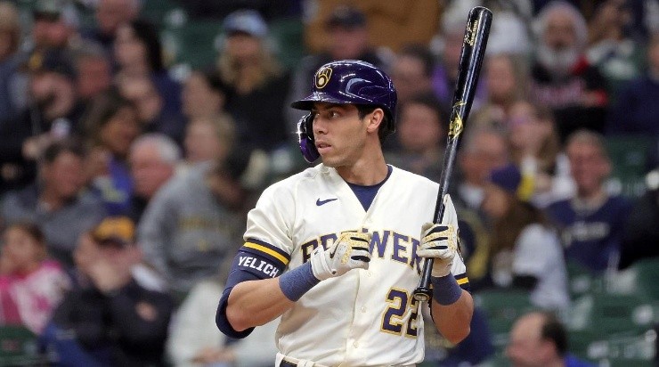 Christian Yelich (Photo by Stacy Revere/Getty Images)