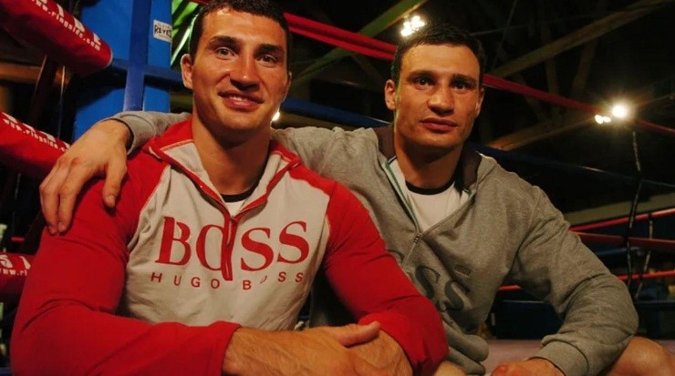 Wladimir y Vitali Klitschko, en Los Angeles (Getty)