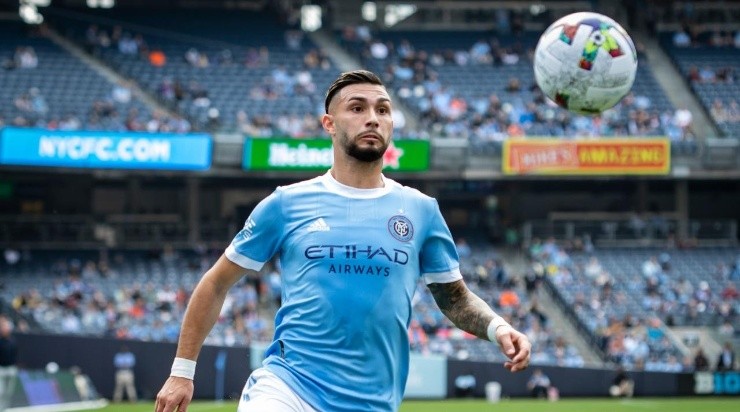 Valentín Castellanos #11 of New York City FC (Photo by Ira L. Black – Corbis/Getty Images)