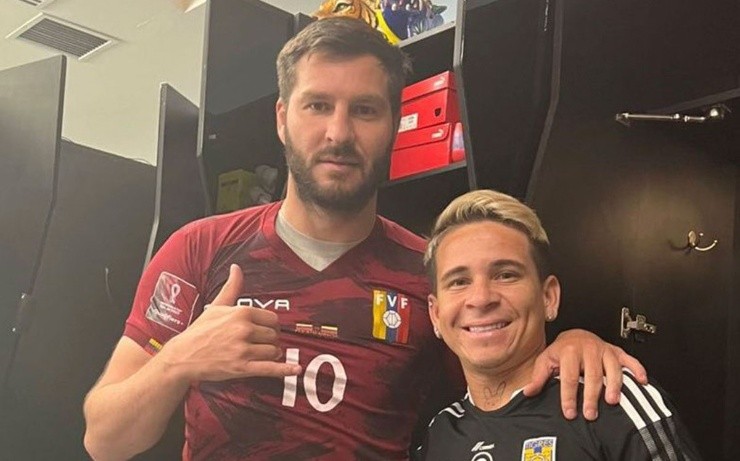 La foto que Gignac compartió con sus seguidores. (Fuente: Twitter)