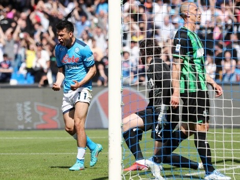 Video: gol de Hirving Chucky Lozano en la paliza del Napoli sobre el Sassuolo