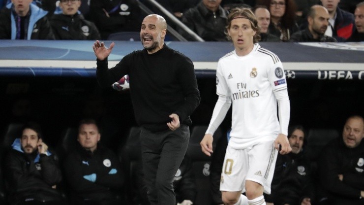 Guardiola en el Bernabéu