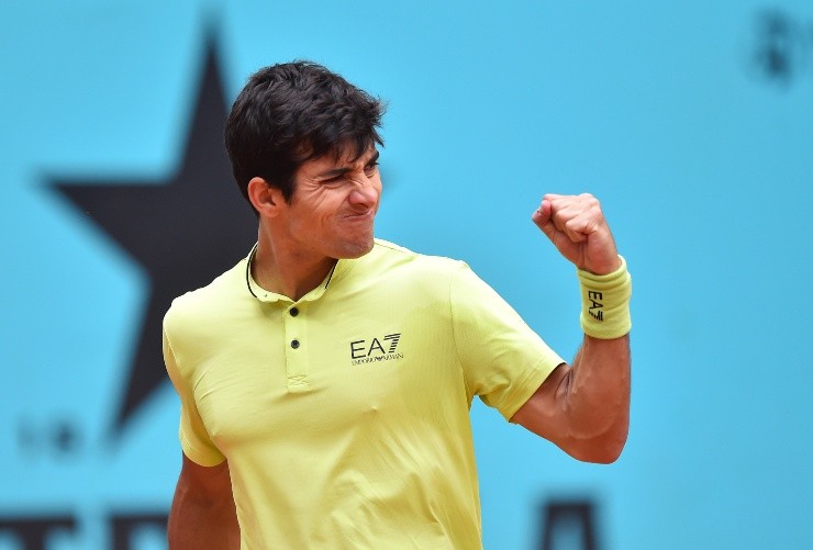 Cristian Garín tuvo un sólido debut en Madrid | Foto: Getty Images 