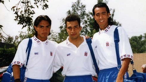 Oscar el Conejo Pérez con Juan Francisco Palencia y José Luis Sixtos.