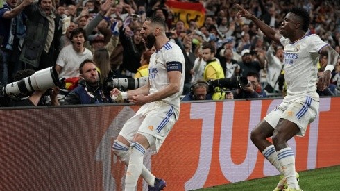 El grito de Benzema ante una nueva épica de Real Madrid en Champions.
