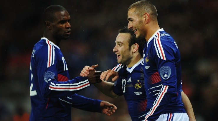 Karim Benzema, Mathieu Valbuena, France National Team. (Laurence Griffiths/Getty Images)