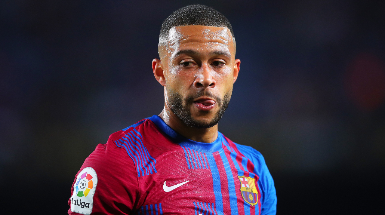 Memphis Depay of Barcelona. (Eric Alonso/Getty Images)