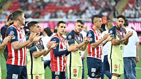 Chivas y Águilas previo al partido del Clausura 2022.