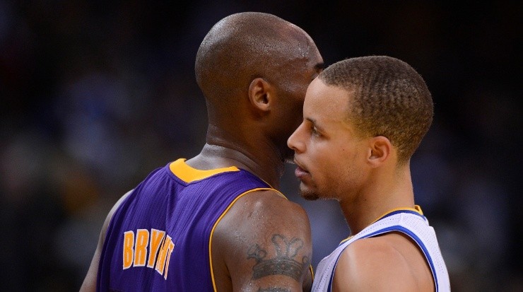 Kobe Bryant y Stephen Curry. (MediaNews Group/Bay Area News via Getty Images)