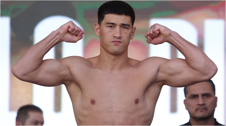 Dmitry Bivol weighed 174.6 lbs for his bout against Canelo Alvarez.  (Al Bello/Getty Images)