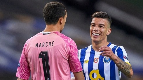 Marchesín y Uribe, campeones de liga con Porto.