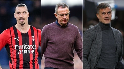Zlatan Ibrahimovic, Ralf Rangnick, and Paolo Maldini