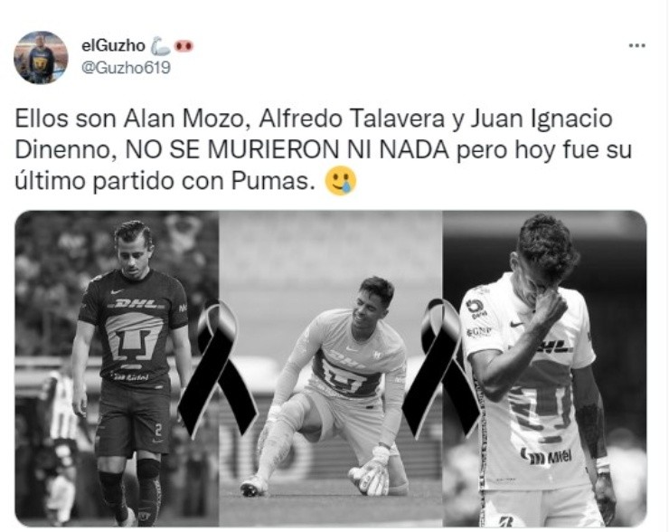 El comentario de un aficionado de Pumas (Tw| @Guzho619)