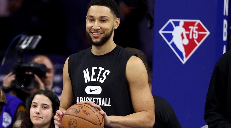 Ben Simmons #10 of the Brooklyn Nets (Photo by Elsa/Getty Images)