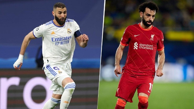 Benzema y Salah, las figuras de Real Madrid y Liverpool.