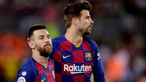 Messi y Piqué, juntos en Barcelona.
