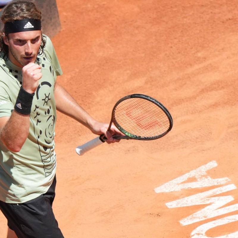 Tsitsipas contra el público en Roma