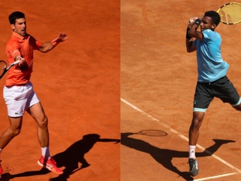 Djokovic vs Auger Aliassime: Dónde ver EN VIVO y STREAMING por el Masters 1000 de Roma