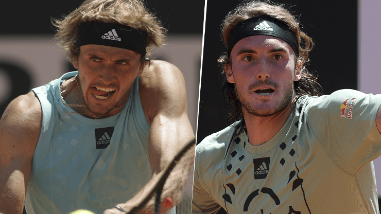 Alexander Zverev vs. Stefanos Tsitsipas por el Masters 1000 de Roma.