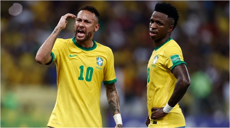 Vinicius Jr., Neymar Jr., Brazil. (Buda Mendes/Getty Images)