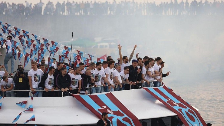 Festejo de Trabzonspor.