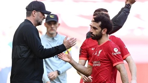 Klopp en la salida de Salah.