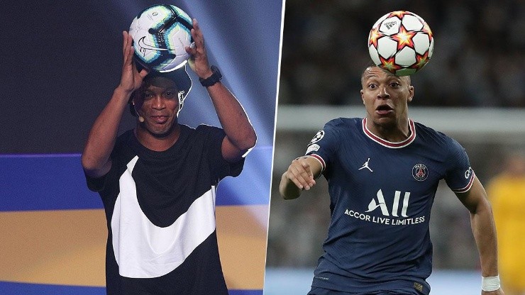 Dinho y Mbappé: en común, PSG.