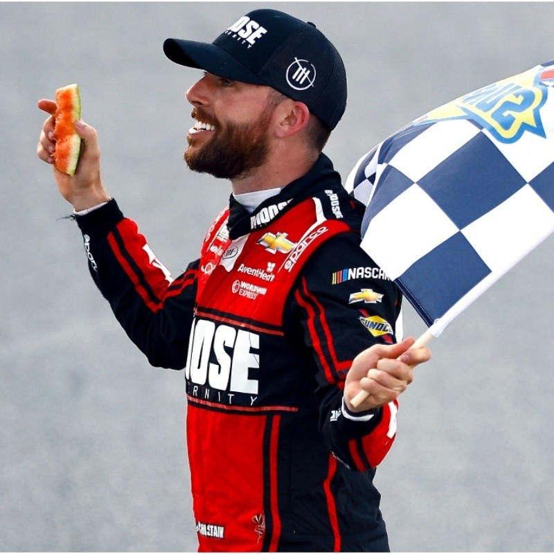 Why does Ross Chastain celebrate his victories by smashing a watermelon?