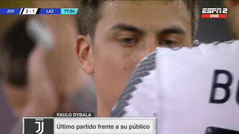 VIDEO | El llanto de Dybala en su último partido con la Juventus
