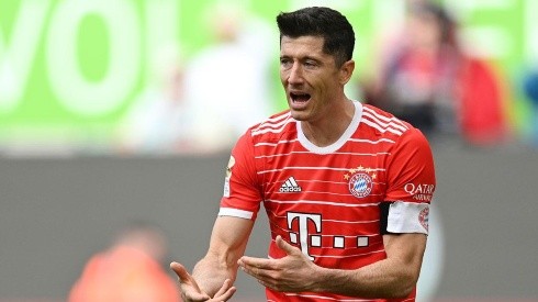 Robert Lewandowski en acción con Bayern Múnich.