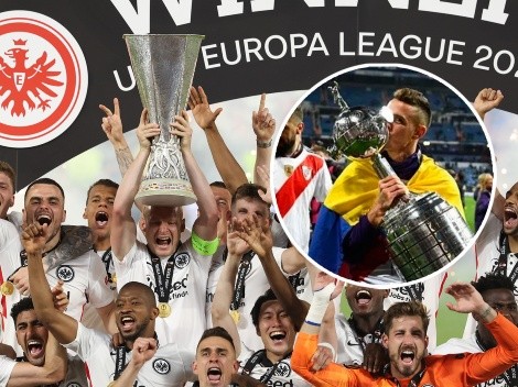 Se acordaron de Boca: el tuit de Frankfurt a River tras ganar la Europa League