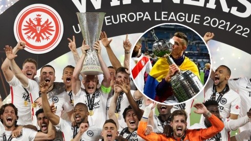 Se acordaron de Boca: el tuit de Frankfurt a River tras ganar la Europa League