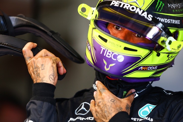 Hamilton se ubica en el quinto lugar del Campeonato de Pilotos. Créditos: Getty Images