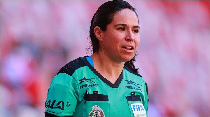 Karen Diaz Medina, Mexican Assistant Referee, Qatar 2022. (Hector Vivas/Getty Images)