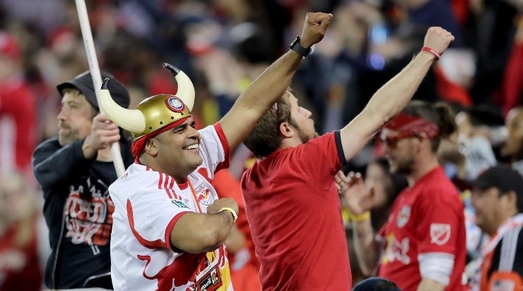 New York Red Bulls fans (Photo by Elsa/Getty Images)