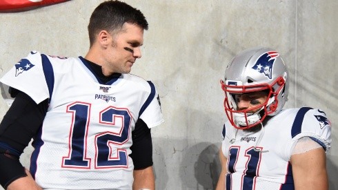 Tom Brady junto a Julian Edelman en New England Patriots