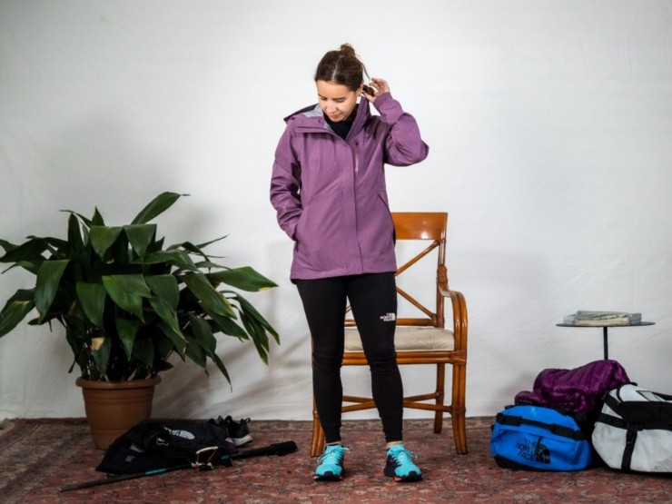 Daniela Navarrete recomendó la chaqueta Drizzly | Foto: The North Face 