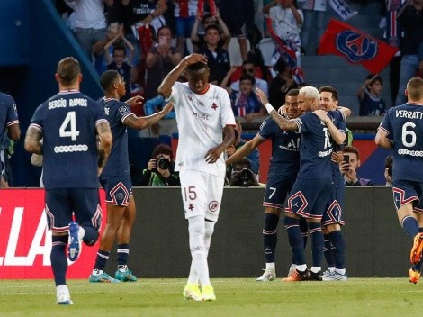 PSG vapuleó a Metz con triplete del ‘renovado’ de Mbappé y gol de despedida de Di María