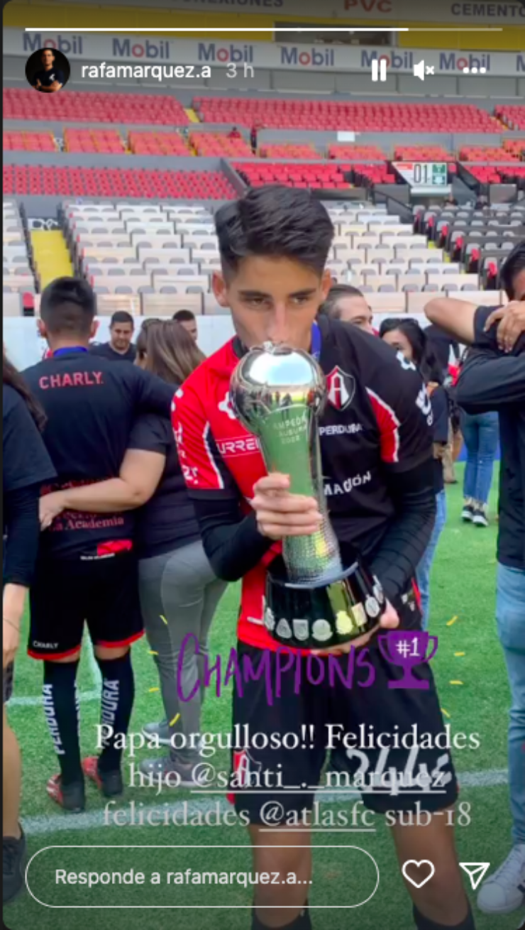 Mensaje Rafa Márquez para su hijo