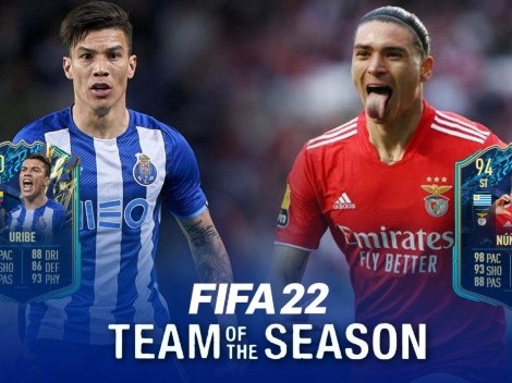 Mateus Uribe y Darwin Núñez destacan en el nuevo equipo del FIFA 22