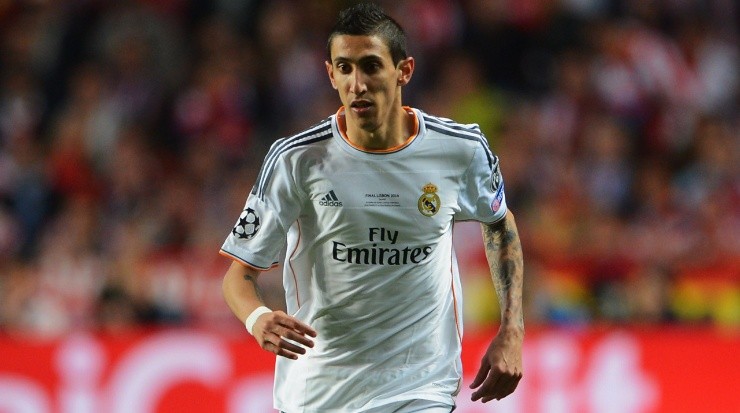 Angel Di Maria in action for Real Madrid in the 2014 UEFA Champions League final. (Michael Regan/Getty Images)