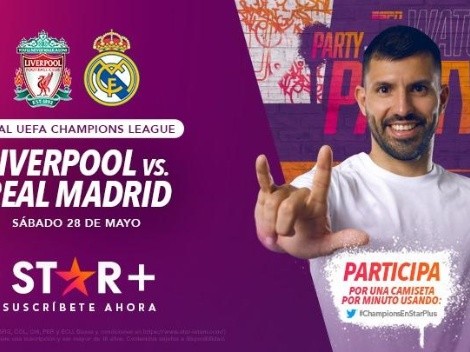 Mirá la final de la Champions con el Kun Agüero por Star+: Liverpool vs. Real Madrid por Watch Party