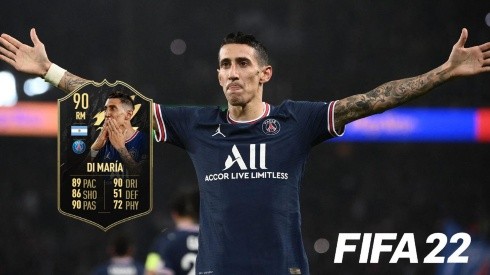 Di maría se va del PSG y recibe una carta especial en el TOTW del FIFA 22