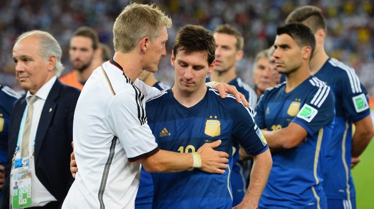 Lionel Messi, Bastian Schweinsteiger, Brazil 2014. (Jamie McDonald/Getty Images)