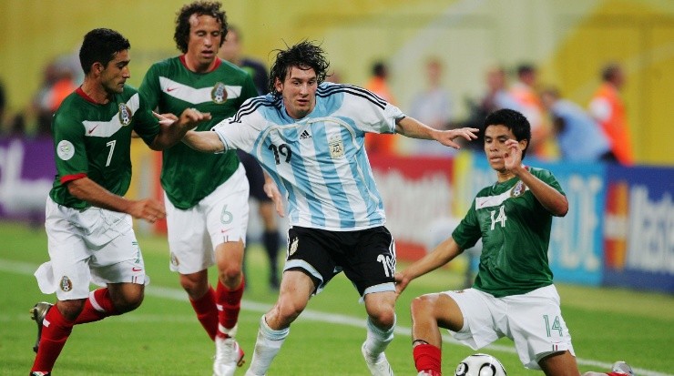 Lionel Messi, Argentina vs Mexico, FIFA World Cup Germany 2006. (Clive Mason/Getty Images)