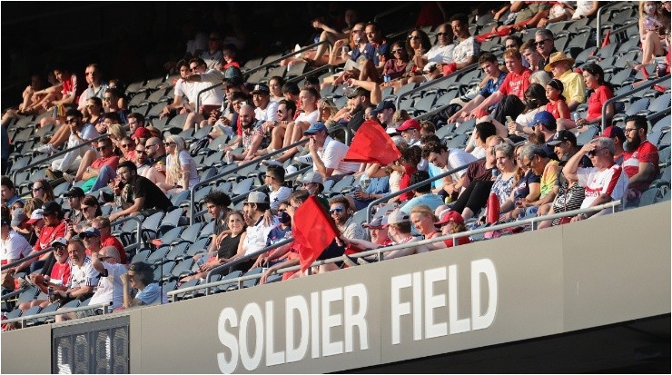 Fanáticos de Chicago Fire en el Soldier Field. (Getty Images)