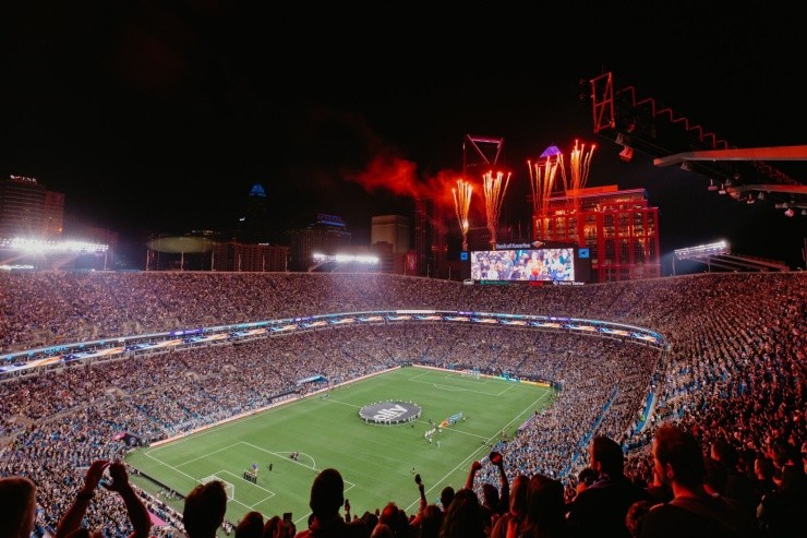 El Bank of America Stadium colmado en el debut del Charlotte FC. (Getty Images)