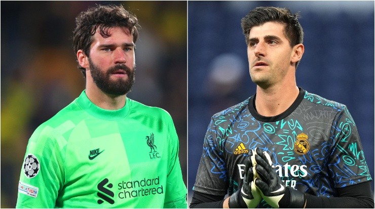 Alisson Becker of Liverpool and Thibaut Courtois of Real Madrid (Getty Images).